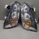 A&P For 2004-2007 Chevy Malibu, 08 Chevy Malibu Classic Headlights Headlamp Assembly Replacement Driver and Passenger Side, Chrome
