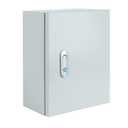 Steel Electrical Junction Box, Indoor&Outdoor Electrical Enclosure Box, Wall Mounted Waterproof&Dustproof Metal Box, Universal Electric Equipment Enclosure Box with Safety Locks and Mounting Plates (20"16"6")