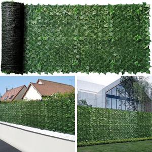 Artificial Ivy Fence Privacy Screen with Mesh Back, 59" x 158" Faux Ivy Vine Leaf Fence Panels, Balcony Privacy Screen, Hedge Wall Decoration for Outside, Garden, Yard, Patio