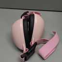 PROHEAR Dog Ear Muffs Hearing Protection for Dogs, NRR 28dB Noise Cancelling Headphones, Easy to Adjust Dog Hearing Protection Earmuffs for Thunder, Hunting, Tourism, Cars, Racing, Medium, Pink