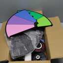 24 Inch Prize Wheel, Adjustable 55"-61" Height Spinning Wheel for Prizes, Storable Wheel Spinner with Stand- Roulette Wheel for Party Games, Carnival, Business Events & Classroom Activities