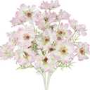 CISDUEO 4 Pcs Artificial Wildflowers Bulk Spring Decor Pink Silk Wild Flowers Fake Cosmos with Long Stems 24" Faux Flowers Arrangements for Wedding Bouquet Table Centerpiece Planter Outdoor Cemetery
