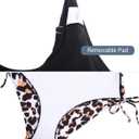 Holipick Two Piece Blouson Tankini Swimsuits for Women Tummy Control Bathing Suits Modest Tankini Top with Bikini Bottom (M)