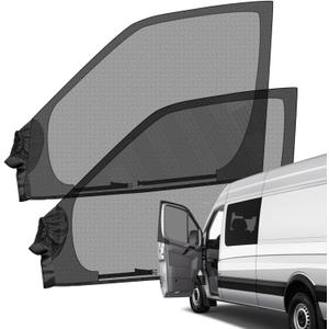 Magnetic Bug Screen for Front Doors, Pair Window Bug Screen Compatible with Mercedes Sprinter 2007-2026