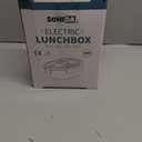 SOHIDA Electric Lunch Box Food Heater, 80W Heated Lunch Box for Adults, 12V 24V 110V Portable Food Warmer LunchBox for Car Truck Work with Removable 304 Stainless Steel Container White