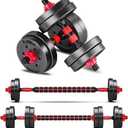Adjustable dumbbell set, 20lbs Free Weights set with upgraded nut, 5 in 1 Weight Set Used as Kettlebells, Barbell, Push up Stand, Fitness Exercise for Home Gym Suitable Men/Women