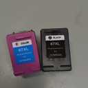 Remanufactured Ink Cartridge Replacement for HP 67 67XL for Envy 6052 6058 6075 DeskJet 2732 2755 2842e DeskJet Plus 4152 4155 4158 Printer (1 Black 1 Color)