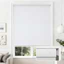 Joydeco No Drill Light Filtering Cellular Shades, 36" W x 64" H, White | Cordless Honeycomb Blinds for Windows, No Drill Blinds for Windows, Thermal Insulated and UV Protection for Home & Office