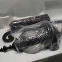 Black Exterior Wall Sconces, 28" H Large Outdoor Wall Light Fixtures with Water Glass, Waterproof Outdoor Lights Wall Mount with Decorative Patterns for Porch, Front Door