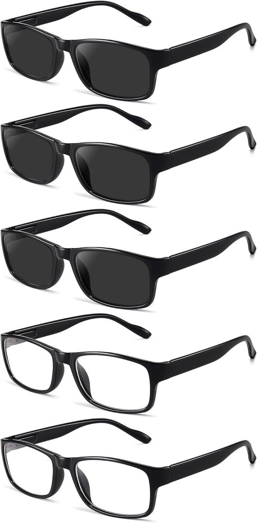 Gaoye1.75 Reader Sunglasses Men for All Day - Computer Readers with Blue Light Protection - Value Pack, +1.75