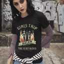 Halloween Shirt Salem Witch Shirt: Women Girls Trip Salem Tshirt Funny Halloween Tees (XX-Large, Black)
