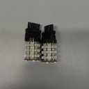 AUXLIGHT 3157 3057 4157 3155 3457 Switchback LED Bulbs 16SMD Chipsets Parking Lights/Daytime Running Lights/DRL and Turn Signal Lights with Projector replacement, White/Amber (Pack of 2)