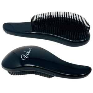 Wave Detangling Brush  Pack of 2, Black | Detangler Hair Brush for Curly, Wavy, Thick or Wet Hair | Flexible Bristles for Easy Glide, Anti-Breakage & Pain-Free Styling