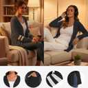 Lightweight Cardigan for Women Long Sleeve Sweater Office (XL)