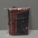 Accnicc Boho Mandala Tapestry Wall Hanging Hippie Bohemian Floral Flower Medallion Tapestry Aesthetic Small Vintage Black Red Indian Tapestries for Bedroom Living Room Dorm Decor, 48 x 36 Inch