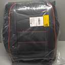 Seat Covers Fit for Dodge RAM 1500 2002-2024 2025 2026: Compatible with RAM 1500 2500 3500 Crew Double Quad Cab Truck Pickup Car Seat Cover Faux Leather Seat Covers(Curved Bench, Full Set, Black)