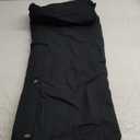 HISEA Men's Insulated Bib Overalls, Winter Water Resistant Duck Canvas Overall, Loose Fit Utility Workwear for Cold Weather (Medium, Black)