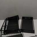 MERATIA Under Sink Organizer 2 Tier, Pull Out Drawer Slides Under Sink Storage for Bathroom Kitchen, Multi-Purpose Drawer Under Cabinet Organizer for Cleaning Supplies (Black, 2 Pack)