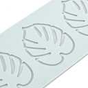 2 x Fondant Silicone Moulds Tropical Leaves Silicone Imprint Mat Gum Paste Press Mold for Cake Chocolate Cupcake Decorating Cake Toppers Candy Cookies Resin Sugarcraft (A_9.44x3.08x0.12inch)