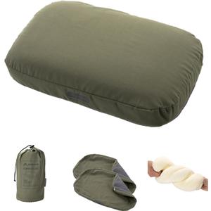BISINNA Camping Memory Foam Pillow, Ultralight Travel Pillow, Backpacking Pillow with Removable Cover, Ergonomic, Neck Lumbar Support for Outdoor Car Airplane Camp Hiking Backpacking