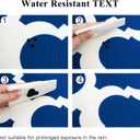 OTOSTAR Set of 4 Waterproof Throw Pillow Covers 20x20 Inch Farmhouse Geometric Square Pillow Cases for Couch Patio Furniture Balcony Garden Outdoor DecorationGeometry70-Navy Blue