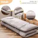 MAXYOYO Grey Constellation Japanese Floor Futon Mattress, Tatami Floor Mat Portable Camping Mattress Kids Sleeping Pad Foldable Roll Up Floor Lounger Couch with Mattress Protector Queen Size