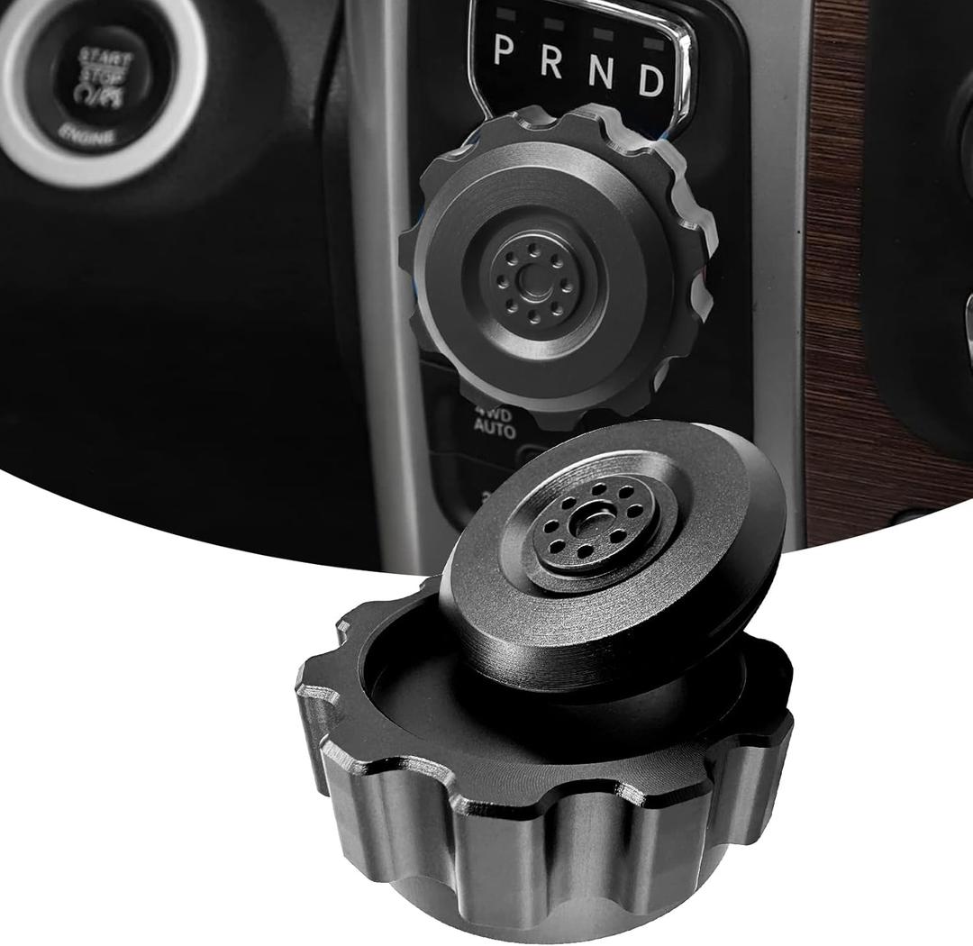 Upgrade Shift knob, 81166 Aluminum Auto Trans Shift Lever Knob,Compatible with 2013-2018 Ram 1500 Accessories (Black)