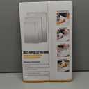 Titanium Cutting Boards Set of 3, 100% Pure Titanium Kitchen Cutting Board, Double-Sided Non-Toxic Cutting Board, Ideal for Slicing and Dicing Meats, Features Handle, Dishwasher Safe (Silver)