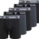 Hurley mens 5 Pack Stretch Boxer Briefs, XL