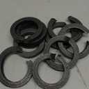 GemmySeal PTFE Graphite Braided Packing Gasket Ring 10Pcs OD83*ID63*10mmT