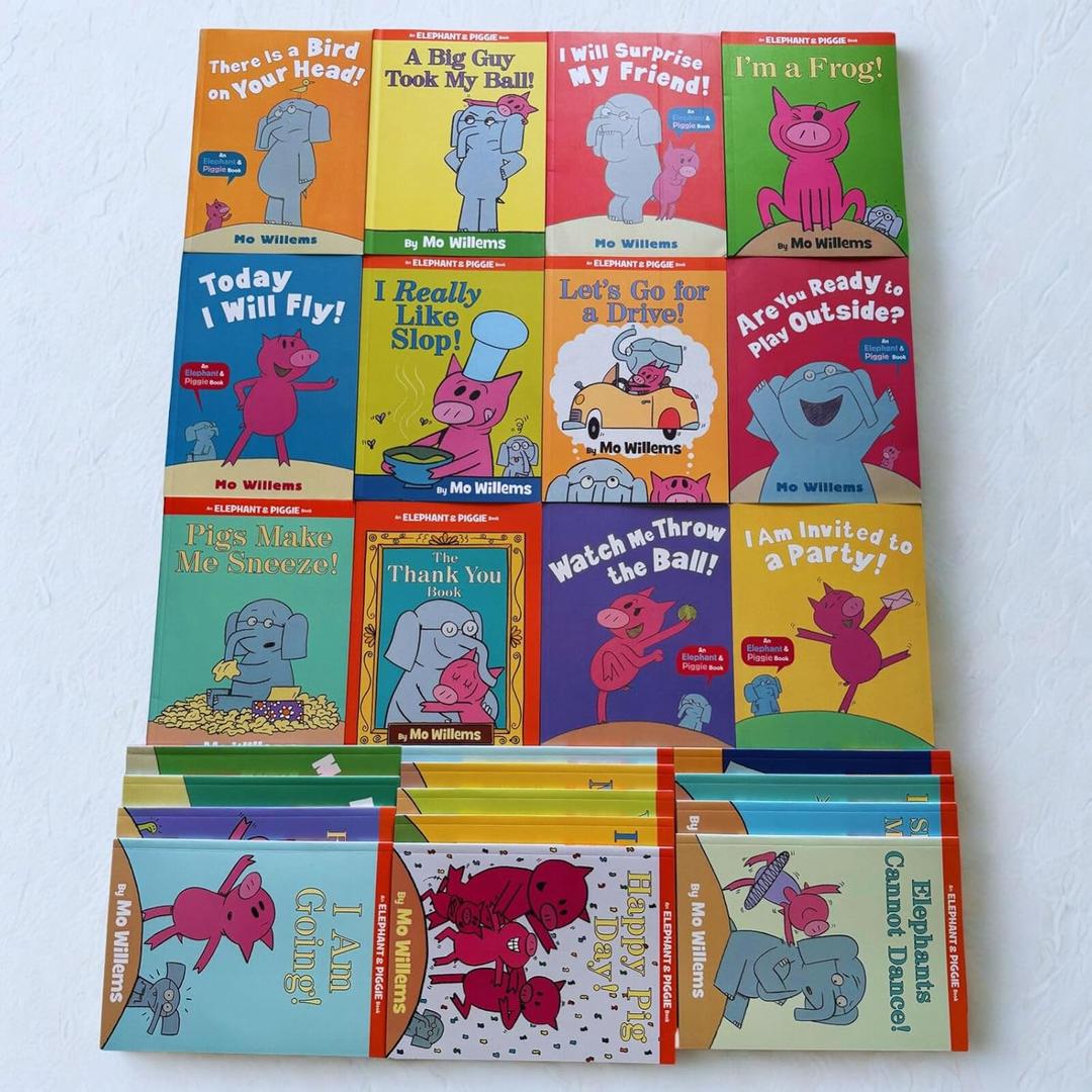 25 Book Set of Mo Willems Books Elephant and Piggie Books Series Paperback Collection for Kids