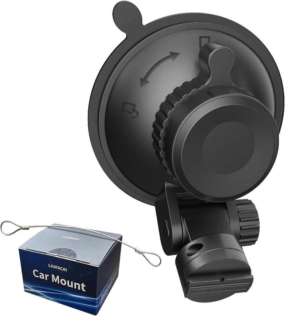 Dash Cam Mount, Suction Cup Mount, Windshield Suction Cup Mounting Bracket, Suitable for R2-4K and R2-4K PRO Dash Cam Models