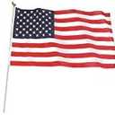 U.S. Flag Kit, Poly/Cotton, 3 x 5-Ft.