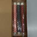 Baquler 6 Pcs Flameless Taper Candle Twisted LED 9.65 Inch Boho Colorful Spring Easter Taper Candles Battery Operated Spiral Candlestick for Wedding Birthday Summer Home Party Holiday Dinner Fireplace