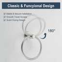 BGL Towel Ring Brushed Nickel, Bath Hand Towel Ring Stainless Steel Round Towel Holder for Bathroom
