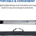 Adjustable X Banner Stand 24"x63" to 30"x72" 2 PACK ,Reinforced One Piece Top Bar, Portable Aluminum X Frame Display with Carry Bag for Trade Shows & Events (STAND ONLY)