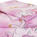 Yibeizi Unicorn Full Size Sheet Set for Girls, Kids Cute Princess Printed Bedsheet Microfiber Deep Pocket Bedding Sheets & Pillowcases 4 Pieces