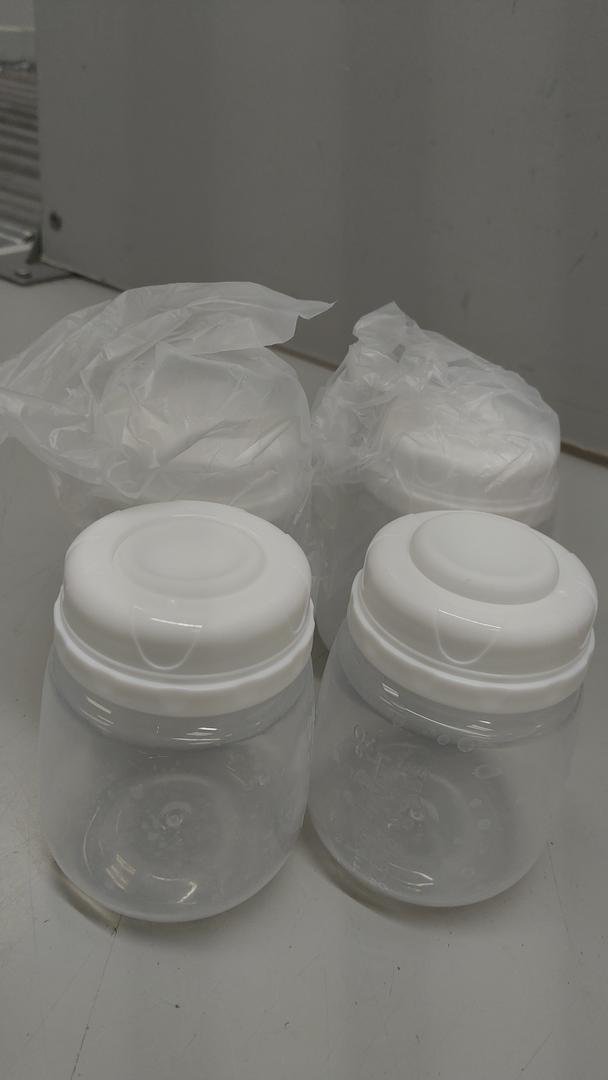 Breast Milk Collection and Storage Bottles, 6oz/180ml, Compatible with Spectra S1 S2 9 Plus, Motif Luna, and Most Wide-Mouth Flanges, Work with Spectra Bottles for Pumping, 4 Pack