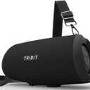 Tribit StormBox Lava Portable Bluetooth Speaker, 80W Loud Wireless Speaker, 24H Playtime, IP67 Waterproof, Bluetooth 5.4, Custom EQ, XBass, Built-in Mic, TWS Pairing for Camping/Beach/Party/Outdoor