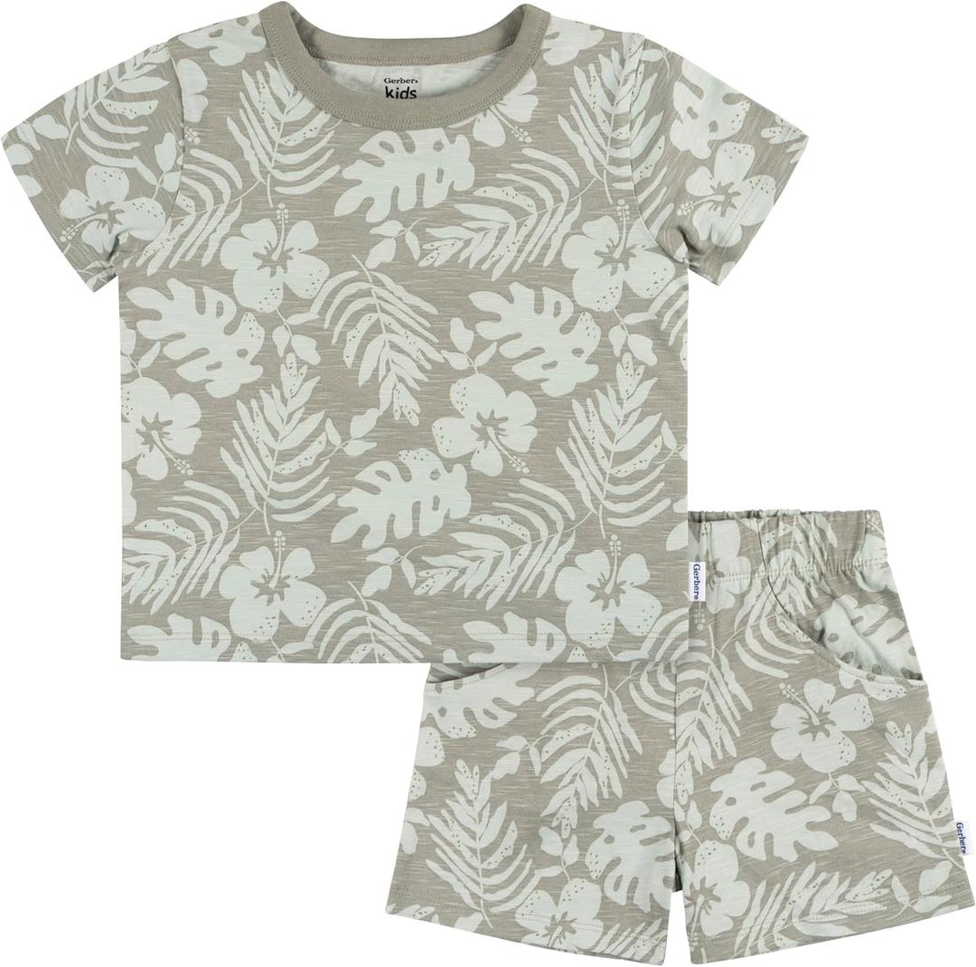 Gerber baby-boys Toddler T-shirt and Shorts Set
