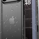 SPORTLINK for iPhone Air Case, IP68 Waterproof Military Protective Full Body Heavy Duty Shockproof 360 Sealed Dustproof with Camera Screen Protector Phone Cover for iPhone Air 6.5" Black