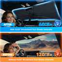 KUST Sun Shade Umbrella for Jeep Wrangler/Wrangler JL 2018-2025 2026 | Custom Fit Windshield Sunshade | Foldable Sunshade with Bendable Handle | Blocks Heat & UV Rays Keep Car Cool Sunshield