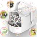 Bubble Machine Durable Automatic Bubble Blower, 18000+ Big Bubbles Per Minute Bubbles for Kids Toddlers Bubble Maker Operated by Plugin or Batteries Bubble Toys for Indoor Outdoor Birthday Party