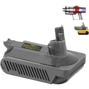 V10 Adapter for Dewalt 20V Lithium Battery Convert to for Dyson V10 SV12 Animal Absolute Motorhead Fluffy Total Cordless Stick Vacuum Cleaner (only Adapter)