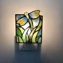Stained Glass Dragonfly Night Light, Suitable for Children's Room, Bedroom, Corridor and so on, a Beautiful Gift. DYM9011
