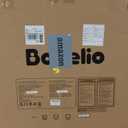 BABELIO 29-48" Extra Wide Baby Gate with Cat Door,Auto Close Metal Pet Door for Stairs, Doorways, House, Pressure/Hardware Mounted, Easy Walk Thru, White