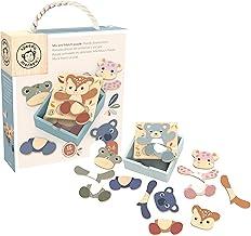 SPEEDY MONKEY Mix & Match Wooden Puzzle Game for Toddlers 24m+ | Colorful Shape Matching & Sorting Board | FSC Wooden Early Learning Educational Toy for Preschool Kids