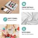 Christmas Dog Kitchen Towels - Set of 2, Coquette Bows Christmas Tree Hand Dish Towels, 16x24 Inches