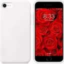 IceSword iPhone SE 3 Case 2022 - White Silicone Gel Rubber Cover, Drop Protection for iPhone SE 3 & 2020 (2nd Gen) 4.7"