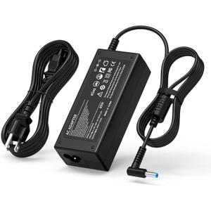65W Laptop Charger Blue Tip for HP Pavilion x360 14 15 17, Envy x360 13 15 17, Elitebook 840 G5, Zbook 14u G4 G5 15u 15 G3 Notebook PC AC Adapter Power Supply Cord